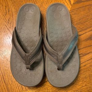 Orthaheel Leather Thong Sandals - Tide